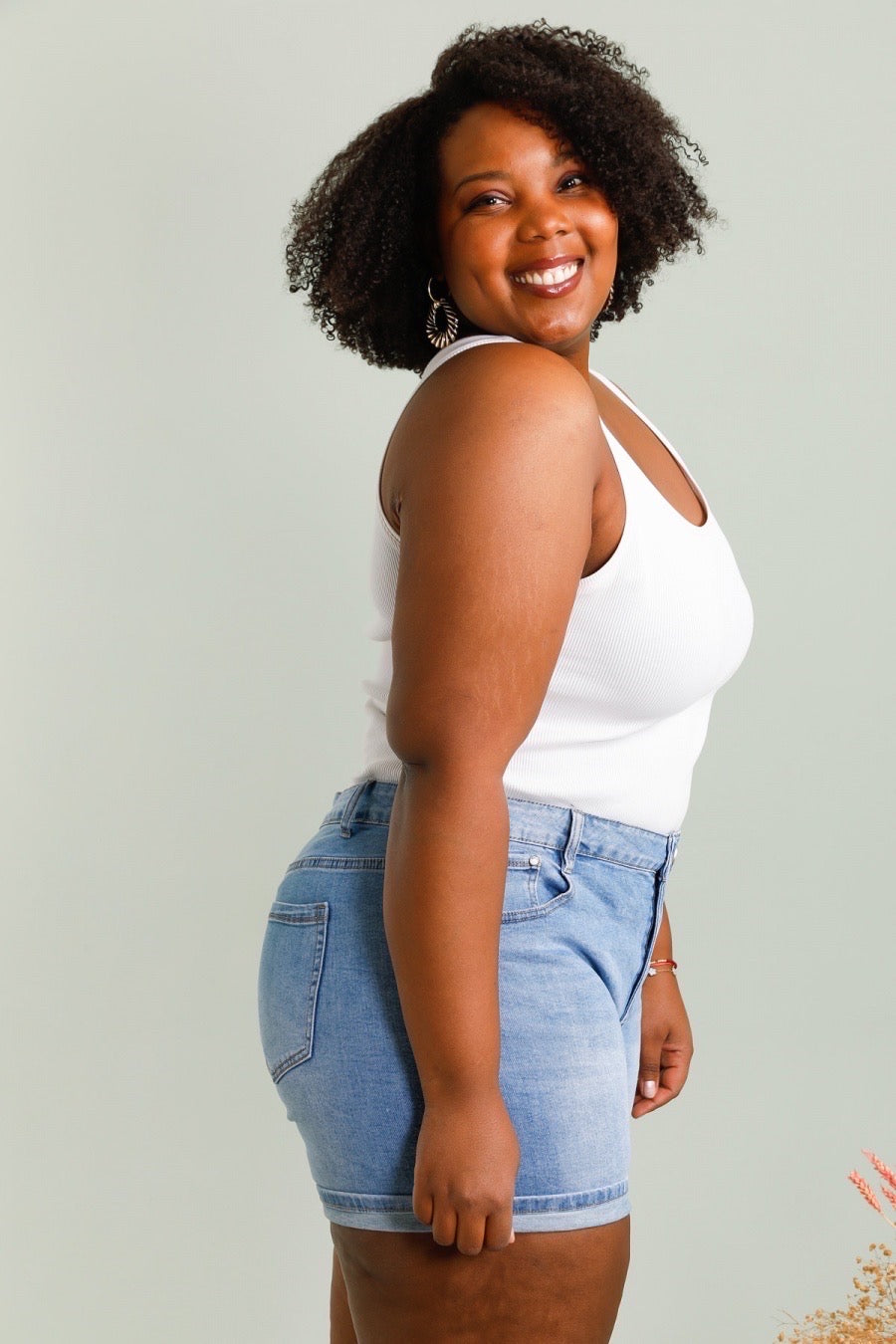 Cowboyshorts lightwash plus size by G-Smack