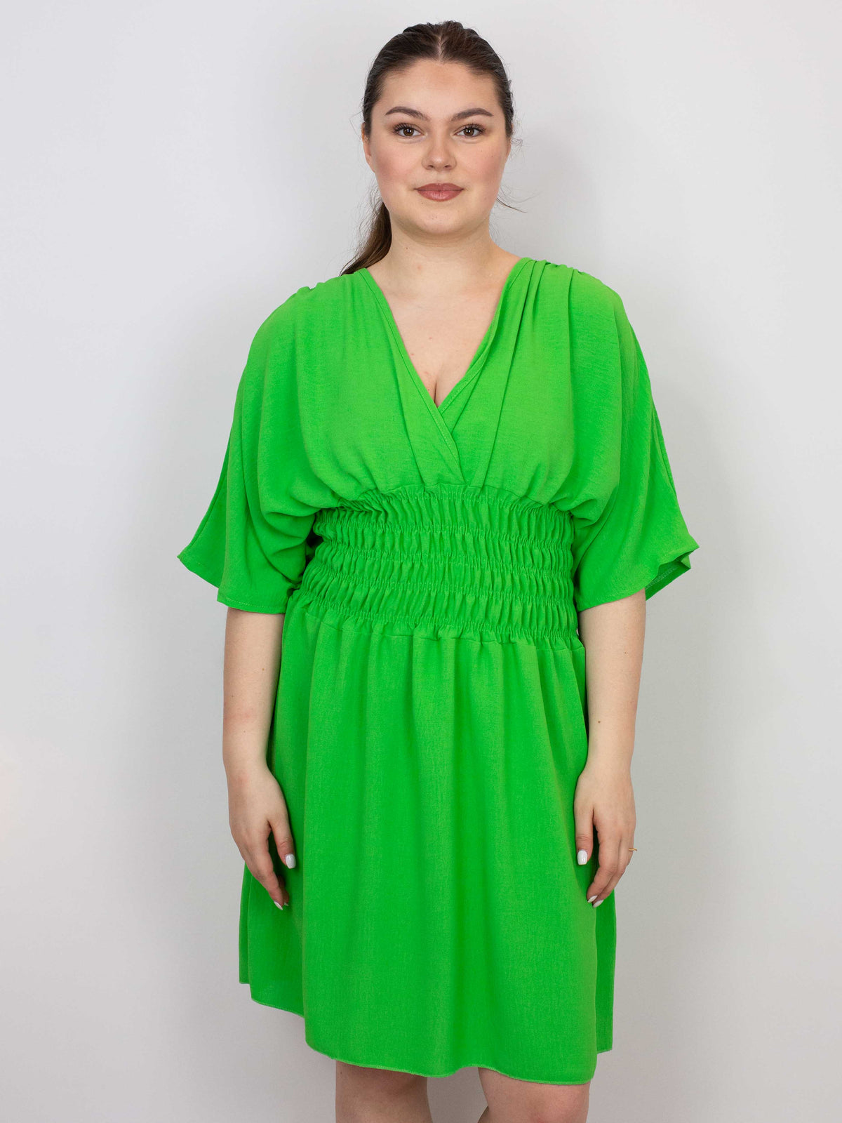 Kjole med smock talje - Brystmål 130cm