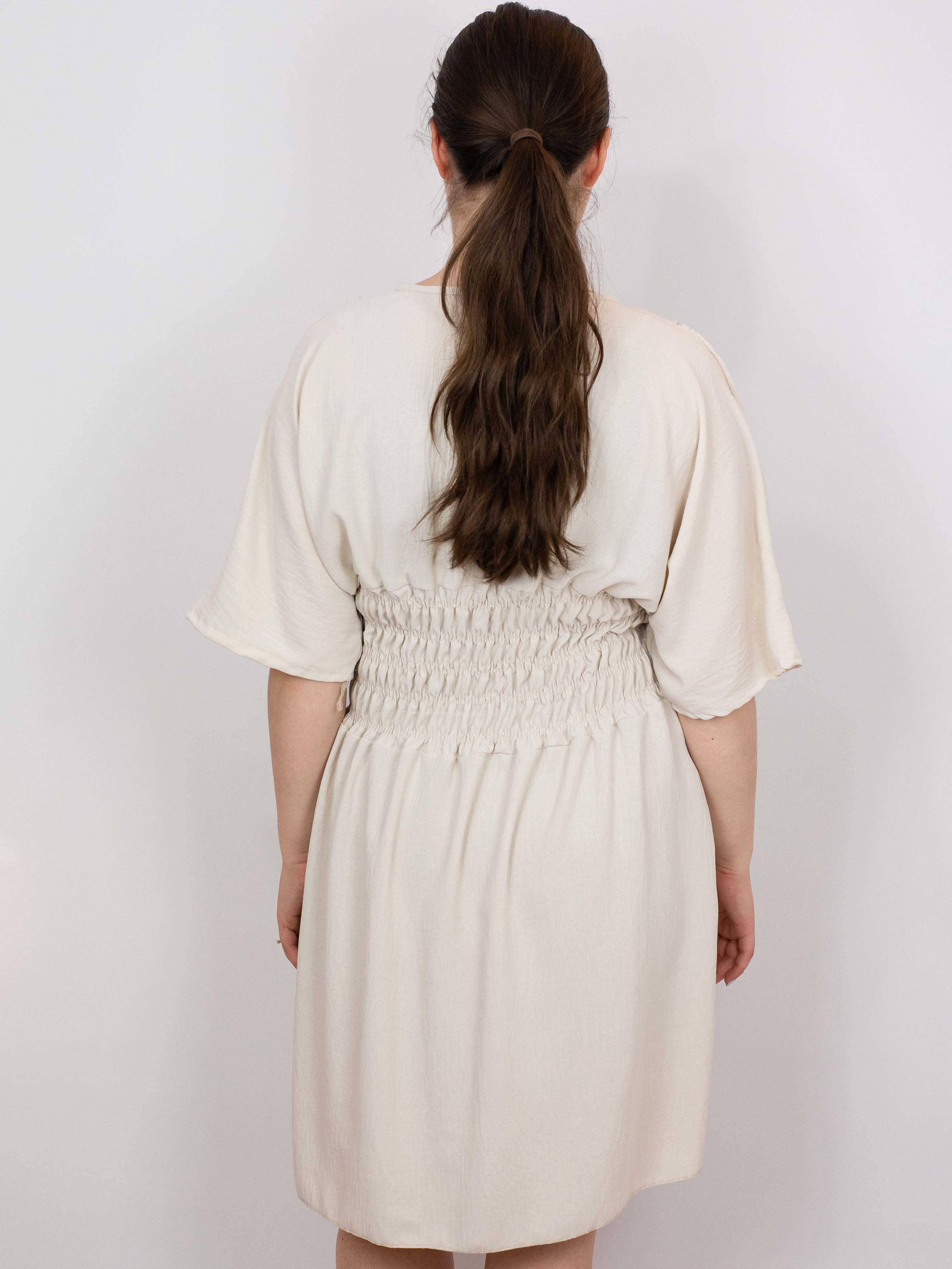 Kjole med smock talje - Brystmål 130cm