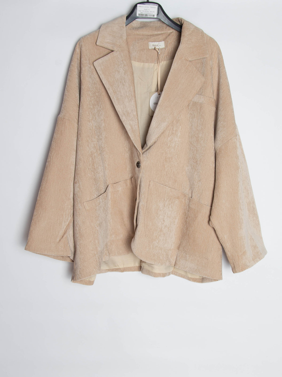Fløjlsblazer str. 38-44 - ITNOV24