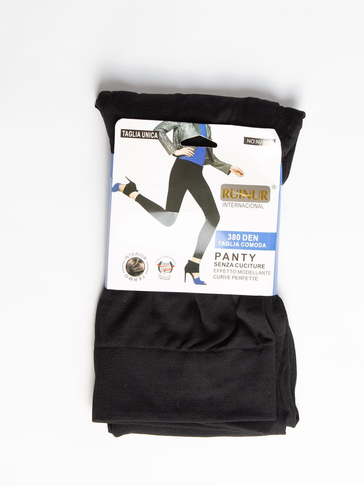 380 DEN Termo leggings sort - Str. 38-50 - Ingen returret