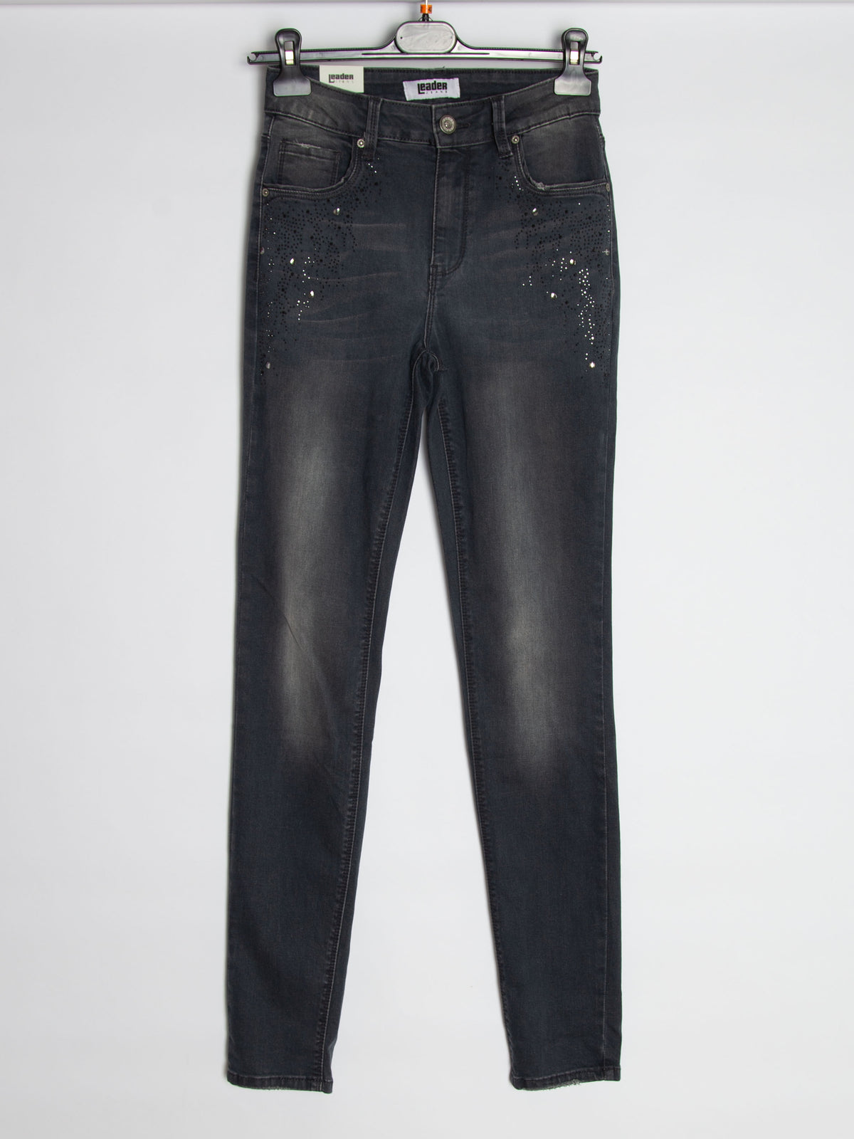 Grå jeans med bling - Ingen returret - ITNOV24