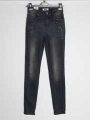 Grå jeans med bling - Ingen returret - ITNOV24