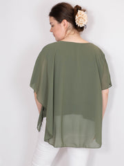 Chiffon overdel - Brystmål 130cm - Ingen returret