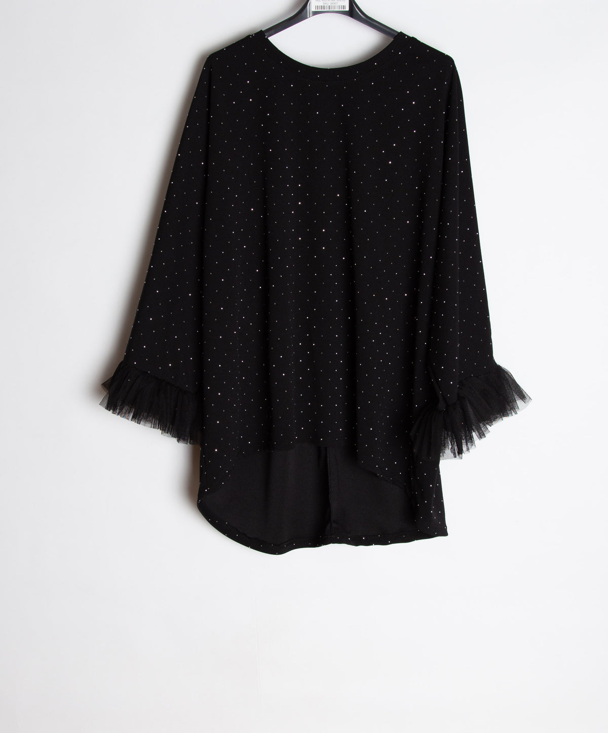 Bluse med tyl og bling regn - Ingen returret - ITNOV24