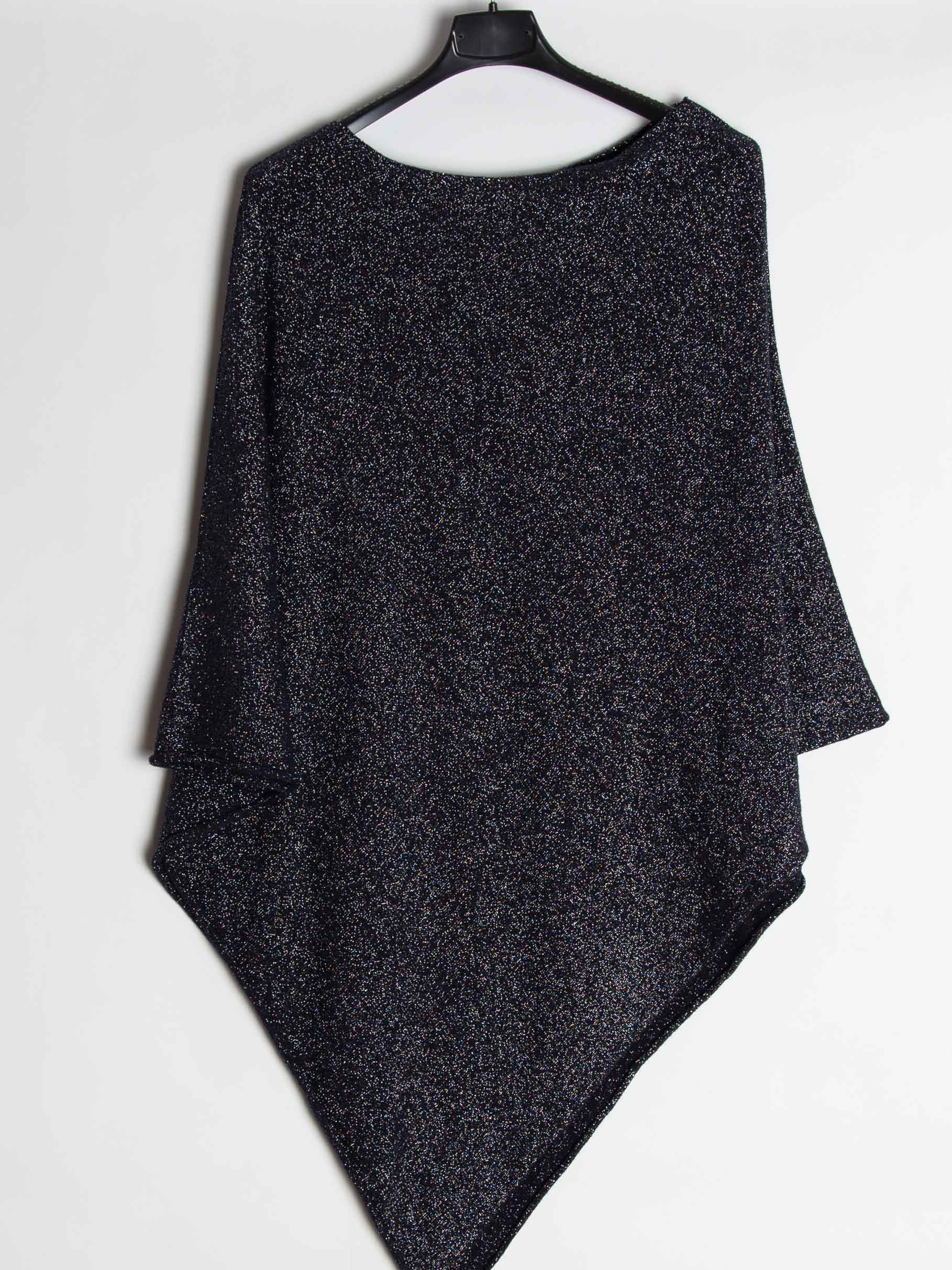 Glitter poncho