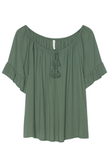 Fin Bluse med bindebånd by Krone 1