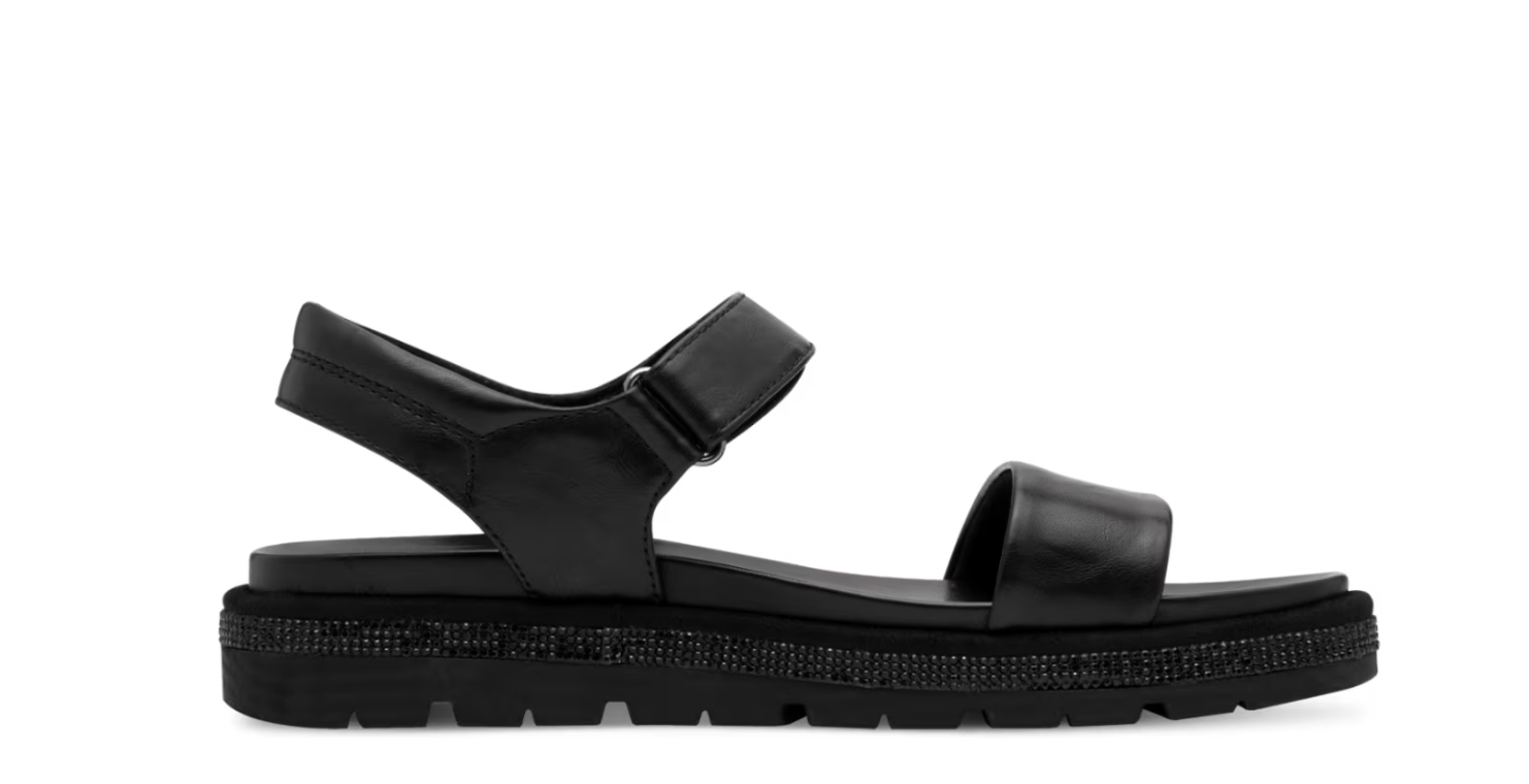 Marco Tozzi sandal med hælluk sort by Marco Tozzi