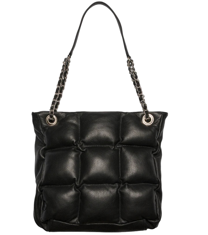 Tim & Simonsen Duffy Chain Bag med guld lynlås 30x30cm by Krone 1