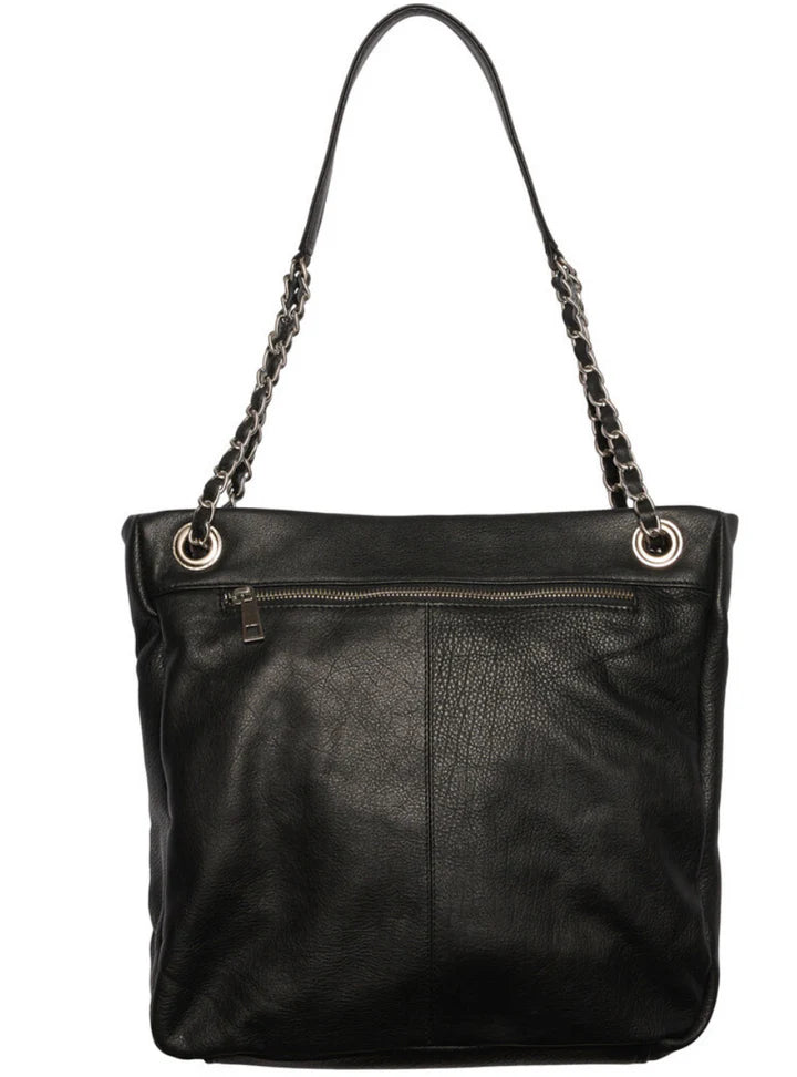 Tim & Simonsen Duffy Chain Bag med guld lynlås 30x30cm by Krone 1