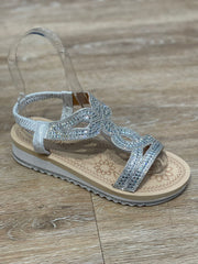 Sandaler med blød bånd bling by Krone 1