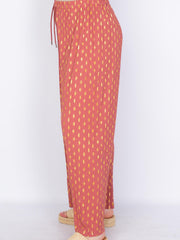 Plissé viddebukser guld/sølv - by Krone 1