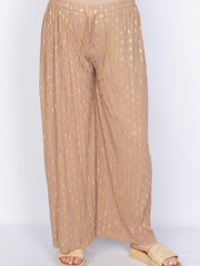 Plissé viddebukser guld/sølv - by Krone 1