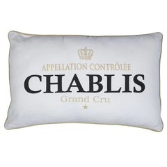 Pude Chablis design hvid 40x60cm