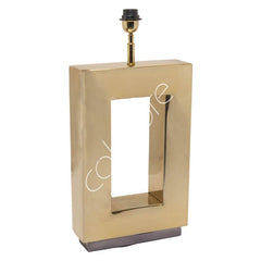 Bordlampe - Rektangel - Guld