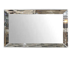 Sølv spejl 115x186x9cm