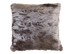 Pude i imiteret skind, 50x50 cm antique chokolade
