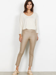 Soyaconcept Pam coated bukser beige