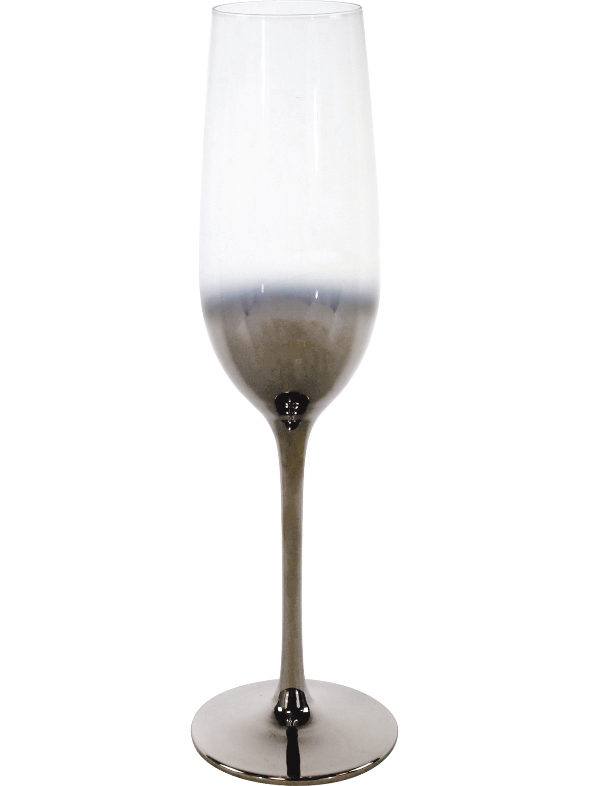 Champagne glas, gradient, sølv Ø5x26cm, 250ml