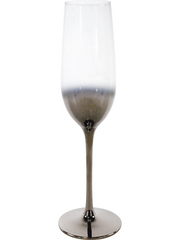 Champagne glas, gradient, sølv Ø5x26cm, 250ml
