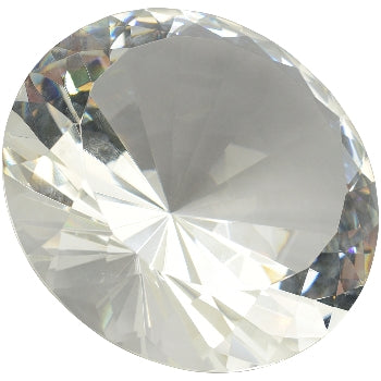 Diamantformet krystal Ø17cm