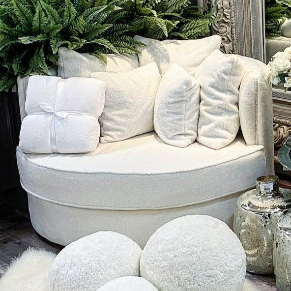 Fauteuil Hayley sheep cream 132x105x75