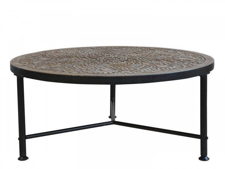 Sofabord med udskæringer 36,5x80,5cm natur