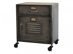 Factory skab m. skuffe 54 x 47 x 34,5 cm antique grå