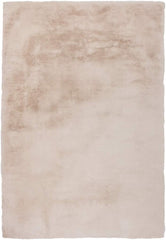 Imiteret pels gulvtæppe creme 160cm x 230cm