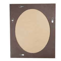 Beige vægspejl med blomster udskæringer 50x60x5 cm