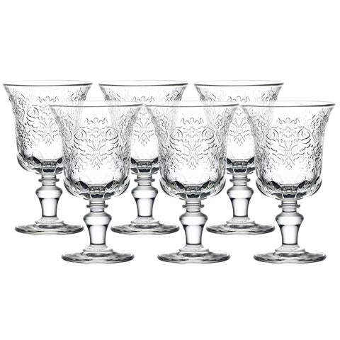 Pokal glas med udskæringer Elegant drikkeglas til enhver lejlighed