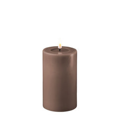 Mokka indendørs Bloklys 12,5xØ7,5 cm