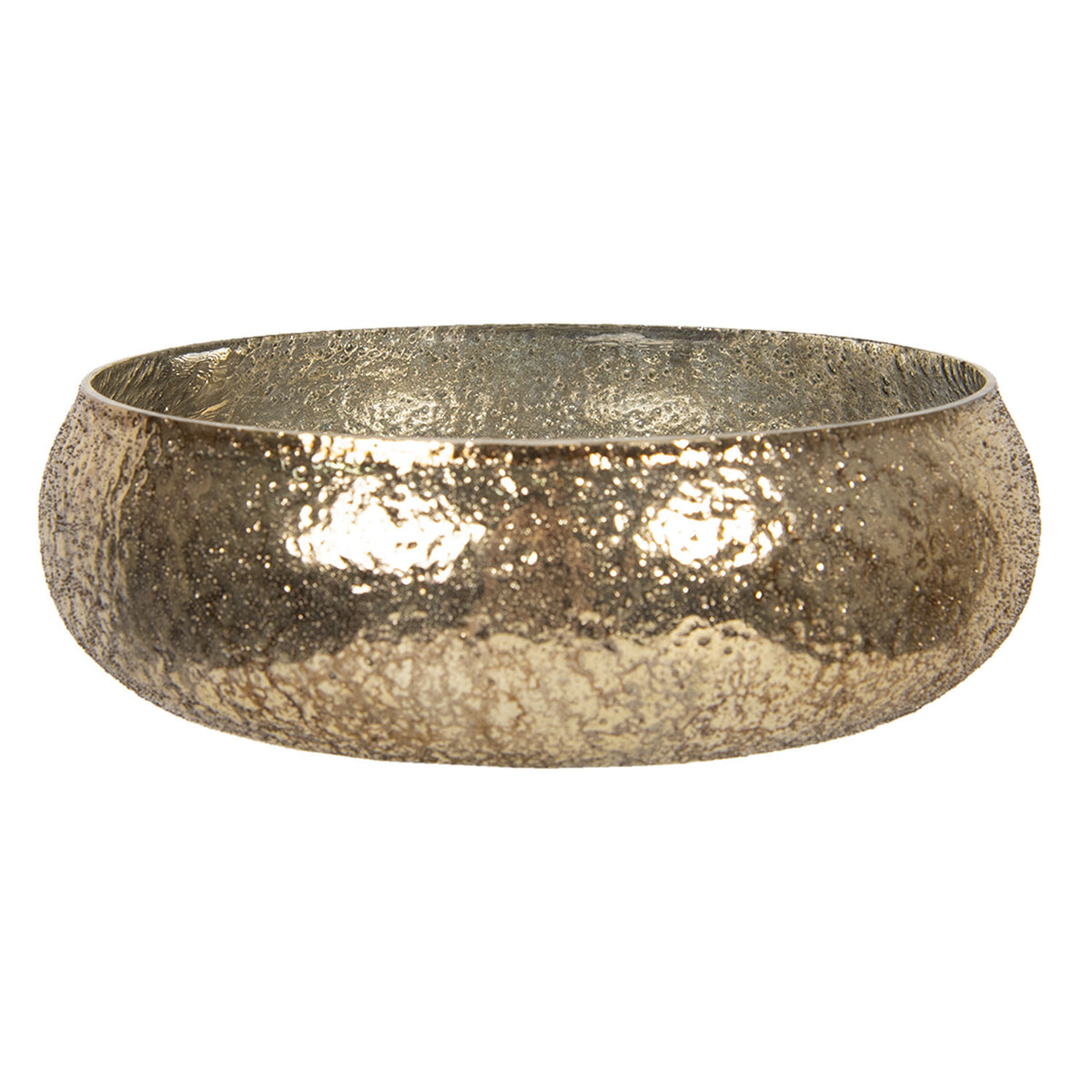 Guldfarvet skål Ø 22x6 cm
