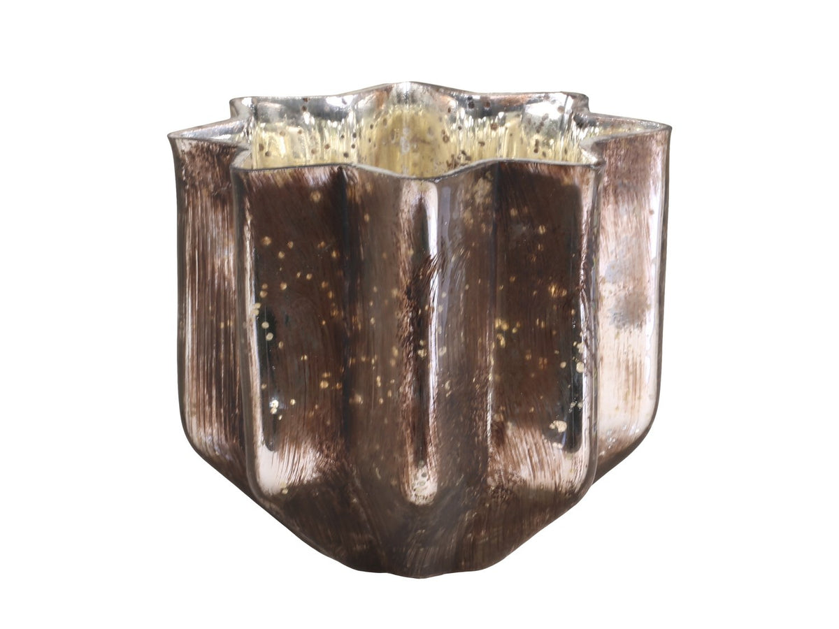 Fyrfadsstage H8/D8,5 cm antique mocca