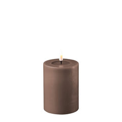 Mokka indendørs Bloklys 10xØ7,5 cm