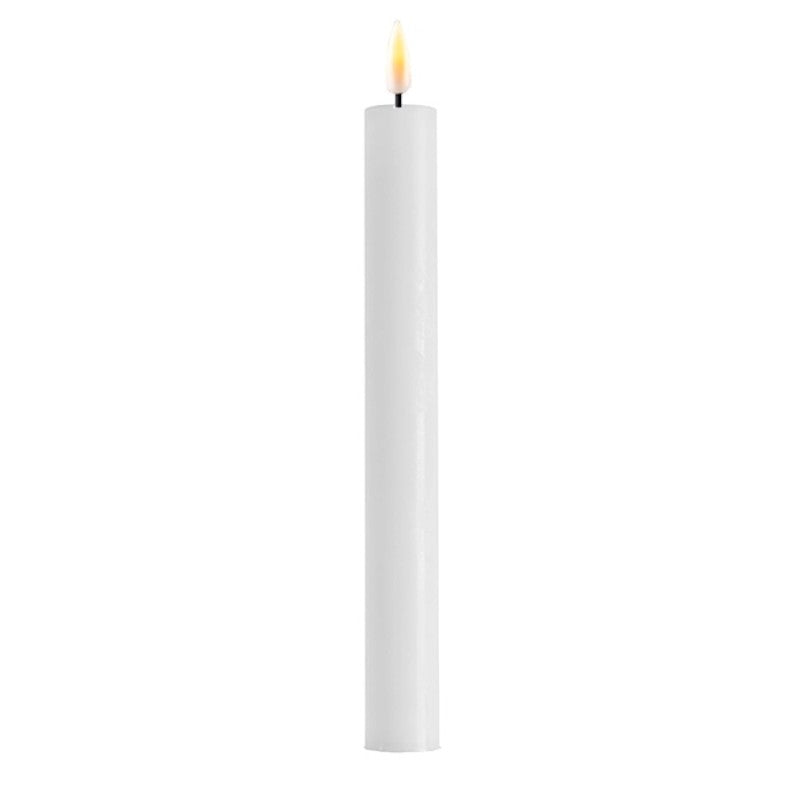 Hvide indendørs Kronelys 2 stk 24 cm