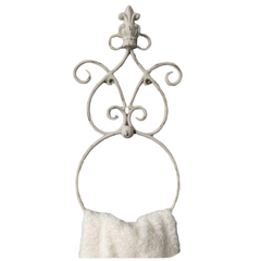 Chic Antique håndklædeholder med krone