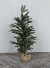 Fyrretræ m. jutefod H76 cm
