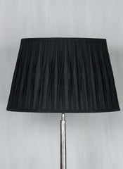 Plisseret lampeskærm 53 cm sort
