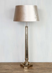 Bordlampe - Guldfarvet 14x14x80