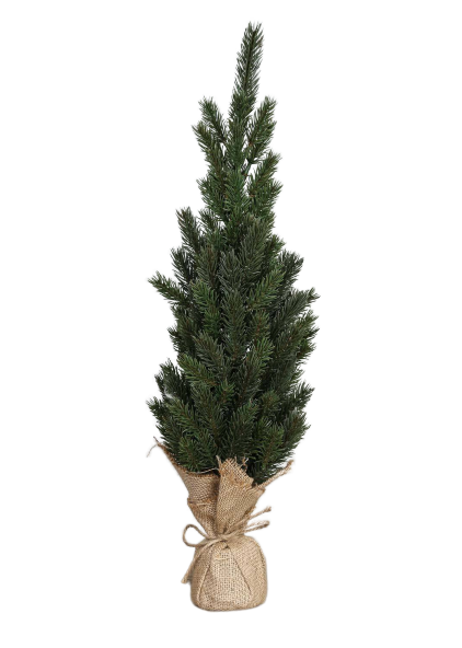 Fyrretræ m. jutefod H56 cm