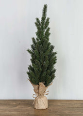 Fyrretræ m. jutefod H56 cm