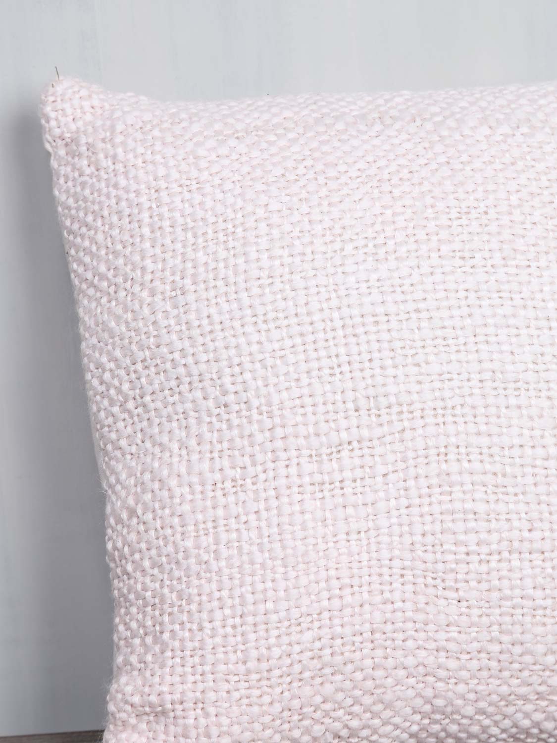 Strikket pude 45x45 cm rosa