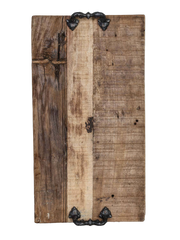 Tray w/handle wood 55x30x2