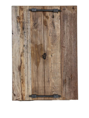 Tray w/handle wood 65x45x7