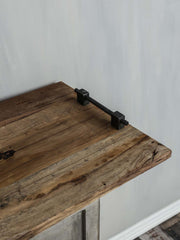 Tray w/handle wood 65x45x7