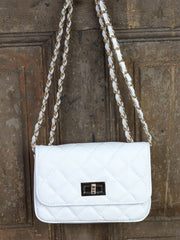 Brigita - Chevron Taske Hvid