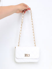 Brigita - Chevron Taske Hvid