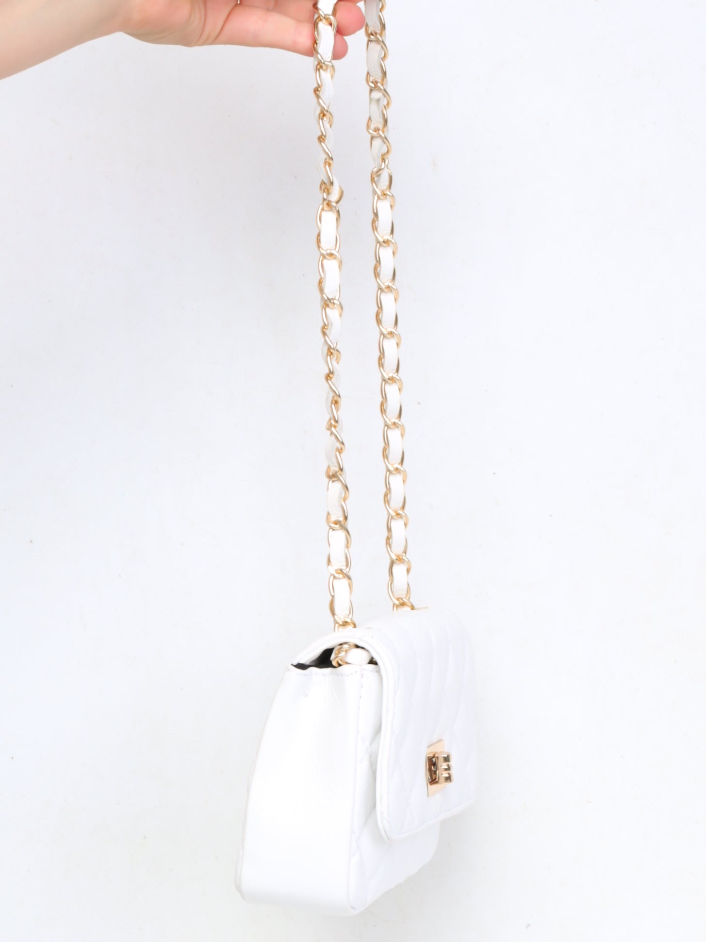 Brigita - Chevron Taske Hvid