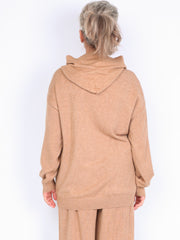 Strik sweatshirt m.hætte